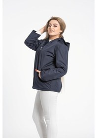 Resim Vetre Kadın Polarlı Yağmurluk Mont Lacivert Büyük Beden 1005 Çok Renkli 