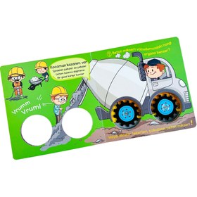 Resim Sincap Kitap Tekerlekler İş Başında İşkolik İnşaat Araçlarım 