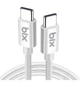 Resim Mabeyn Bix BX-UC02C 60W Type-C To Type-C Hızlı Şarj ve Data Kablosu 1.2 Metre Beyaz 