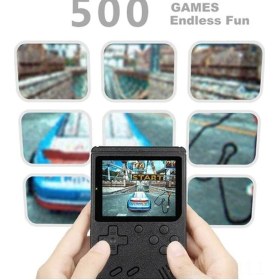 Resim Fastbuy 3.0 İnç Renkli Lcd Eldeki Oyun Konsolu - 500 Eski Oyun, Tv Bağlantılı, 7 Saat Pil, Çocuklar İçin Taşınabilir 