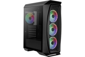 Resim Uslucan Alışveriş Aerocool Aero One Duo 3 x Argb 12CM Argb Fan Atx Bilgisayar Kasası 