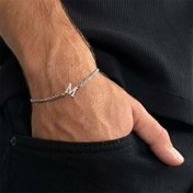 Resim Paslanmaz Çelik Alfabe Charm Bağlantı Zinciri Erkekler için - 1 ADET, A-Z Harf, Ayarlanabilir Moda Bilek Aksesuarı, Dayanıklı Unisex Takı Günlük Giyim ve Hediyelik Eşya için İdeal, Değerli Metal Kaplama Yok, 15+ Yaş İçin Uygundur 