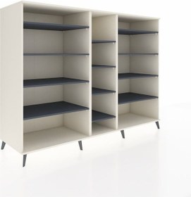 Resim Kronos Dolap 11 Raflı 220x59x163 Aytaşı-aytaşı/antrasit Aytaşı-aytaşı/antrasit 