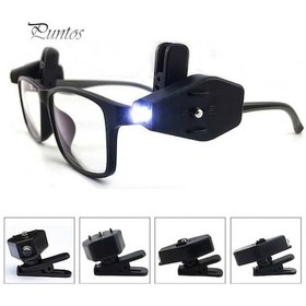 Resim Mini Led Işıklı Gözlük Klipsli Lamba Okuma Aydınlatması Oj Diğer 