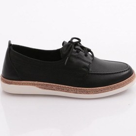 Resim Dgn 118e Bayan Spor Bağli Soft Oxford Ayakkabi Siyah 