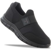 Resim Vojo Siyah Sneaker Bağcıksız Erkek Spor Ayakkabı 