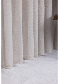 Resim Evrim Bej 1/3 Sık Pileli Ütü İstemez Kırışmaz Yeni Sezon Salon Oda Tül Perdesi Bej 