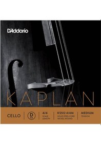 Resim D'Addario Ks512 4/4M Kaplan Çello Tek Tel (D) 