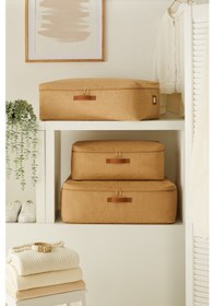 Resim Ocean Home Textile 3'lü Jüt Baza Altı Hurç Set 1 Adet 52 x 28 x 21 / 2 Adet 62 x 46 x 22 cm 