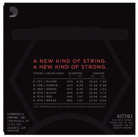 Resim D'Addario NYXL1052 NYXL Nickel Elektro Gitar Teli - Light/Heavy (10-52) 