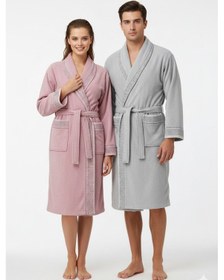 Resim Özdilek Nev Marka Liwt Aile Bornoz Seti 6 Parça Gri-pudra Nev,özdilek Grubuna Ait Bir Markadır Çok Renkli 