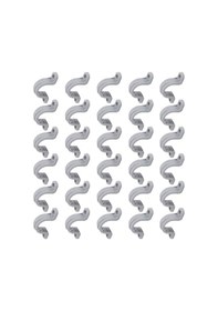 Resim Padalink 30 Adet Pvc Elektrik Kanalı Klembi, 2 Delikli Esnek U Tipi Tutucu, Telefon, Hvac, Soğutma Ve Aydınlatma İçin Uygun, 3/4 İnç 