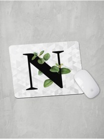 Resim Panorama Ajans N Harfi Yeşil Yapraklı Mouse Pad 