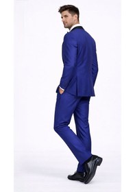 Resim Fabio Cassel Erkek Damatlık Slim Fit Takım Elbise Lacivert 