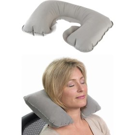 Resim Araba Yastığı Şişme Seyahat Yastığı Oto Yastığı Boyun Yastığı Seyehat Tipi Yastık Tatil Yastığı 