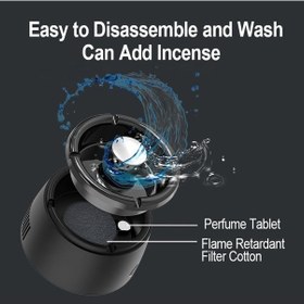 Resim Novahub Akıllı Hava Temizleyici Dumansız Küllük Usb Şarjlı Kül Tablası 