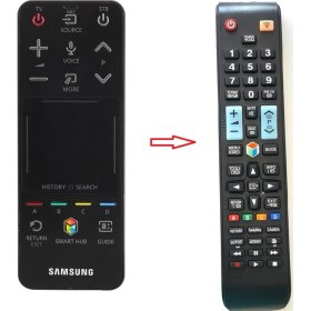 Resim Ata Elektronik Samsung Sihirli Tüm Modeller ile Tam Uyumlu - Akıllı Tuşlu Model - Smart LCD LED Tv Televizyon Kumanda 1078 