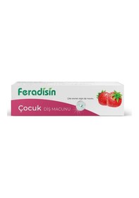 Resim Feradisin Çilek Özlü Doğal Çocuk Diş Macunu 