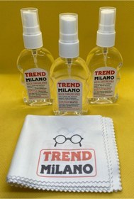 Resim TrendMilano 3 Adet Mikrofiber Gözlük Temizleme Bezi Ve Antistatik Sprey Set 