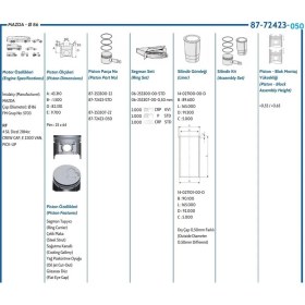 Resim GOETZE Piston Sekman E2200 1998- 0.50 