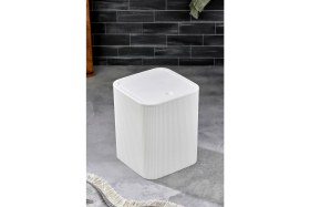 Resim Özbience Çizgili Kare Kapaklı Klikli Çöp Kovası - Banyo ve Mutfak Temizliği 