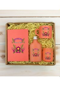 Resim Bk Gift Kişiye Özel İsimli Dtf Anne Temalı Somon Defter & Kahve Fincanı & Kolonya & Mum Hediye Seti-6, Anneye Hediye, Anneler Günü Hediyesi Kobitmeyen 