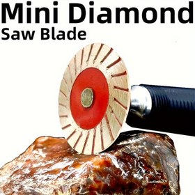 Resim Mini Elmas Testere Bıçağı 40mm, Taş Kesme için İpli Çekirdek, Metal, Elle Tutulan El Aleti, Granit, Kumtaşı, Beton Oyma, Elektrik Gerektirmez 