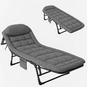 Resim Sunup SN-26975 TAŞINABILIR Ayarlanabilir 5 Kademe Sünger Kamp Yatak Şezlong (Kazayağı) 