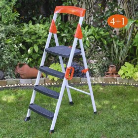 Resim Kanat Promax Plastik Basamaklı Merdiven 4+1 Basamak 