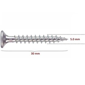 Resim Sunta Vidası 5,0x30 Çinko 200 Adet 