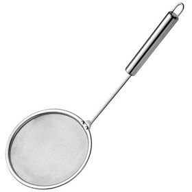 Resim Yağ Süzgeci Paslanmaz Çelik İnce Örgülü Uzun Saplı Sıcak Tencere Yağ Köpüğü Mutfak S 