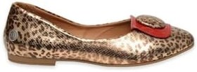 Resim Mammamia D25Ya-7225 Günlük Leopar Kadın Babet, ROSE LEOPAR/KIRMIZI RUGAN, 