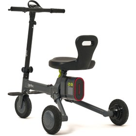 Resim İgofor Hafif Taşınabilir Uzun Menzilli 3 Tekerlekli Katlanabilir Elektrikli Oturulabilir Scooter 