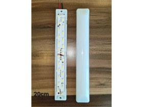 Resim Unikom 10'lu Paket 12V Tente LED Aydınlatma Armatür 20CM-DÜZ Taban- Gün Işığı 3000K 
