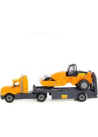 Resim Polesie Mıke Büyük Taşıyıcı Tır ve Yol Silindir Aracı Ikisi Bir Arada 