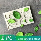 Resim 1 Adet Yaprak Silikon Kalıp Fondan & Pasta Süsleme için - Çok Boyutlu Karmaşık Yaprak Tasarımı, Gıda Sınıfı Toksik Olmayan Güvenli, Doğa Esinlenmiş Tatlı Dekorasyonları için Yeniden Kullanılabilir Pişirme & Şeker Sanatı Aracı, Pasta Silikon Kalıbı, Doğadan İlham Alınmış Tasarım 
