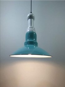 Resim Riolight Retro Turkuaz Tekli Metal Sarkıt Avize Çap: 30Cm (538283269) 