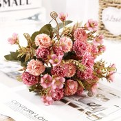 Resim 2 adet Vintage Lilac Çiçek Süsleri Ev Dekoru için, Gerçekçi Yapay Çiçeklerle Sıcak Bir Atmosfer Oluşturmak İçin Uygun, Yemek Masaları ve İç Mekan Kahve Masaları İçin Mükemmel, Piknik Süsleri İçin Mükemmel. 