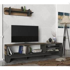 Resim Dekorister Chester Tv Ünitesi Ceviz-Antrasit 