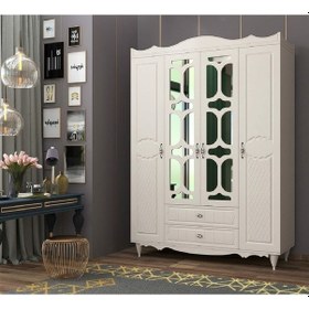 Resim Rabi Mobilya Cansu Country 4 Kapak 2 Çekmeceli Gardırop 