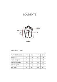 Resim Kadın Oversize Düz Kesim Astarlı Dokuma Blazer Ceket Haki 