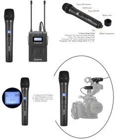 Resim BOYA Profesyoneller Için Wm8 Pro K3 Kablosuz El Mikrofonu 