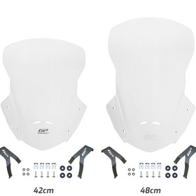Resim GP KOMPOZİT Gp Kompozit Honda Crf250l / Crf300l 2013-2020 Uyumlu Tur Camı Şeffaf 42 Cm 
