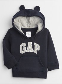 Resim GAP Erkek Bebek Lacivert Gap Logo Kapüşonlu Sweatshirt 