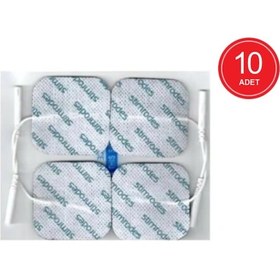 Resim Stimrodes 5 x 5 CM Kablolu Kare Tens Pedi 10 x 4'lü 