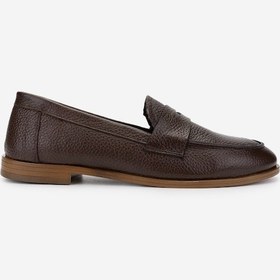 Resim Valmenti Kadın Hakiki Deri Loafer Ayakkabı 1122 2675 Bn Ayk Y25 Acı Kahve Fltr Kahverengi 