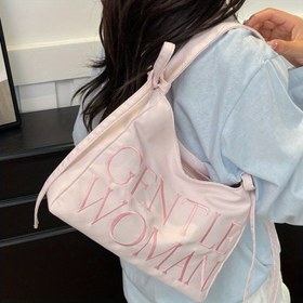 Resim 1 adet Şık Naylon Kadın Omuz Çantası Basit ve Pratik Tote Çantası Büyük Kapasiteli Tote Çantası Alışveriş, İşe Giderken, Açık Hava Oyunları vb. için Uygun 