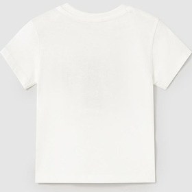 Resim Mayoral Erkek Bebek Baskılı Tshirt KREM 
