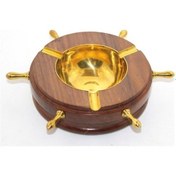 Resim Büro Ev Ofis Dekoru İçin Pirinç Dümenli Tasarım Kül Tablası Küllük 