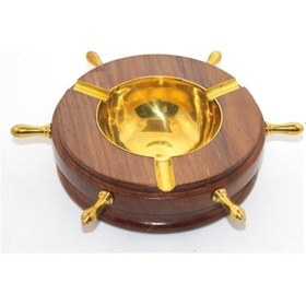 Resim Büro Ev Ofis Dekoru İçin Pirinç Dümenli Tasarım Kül Tablası Küllük 